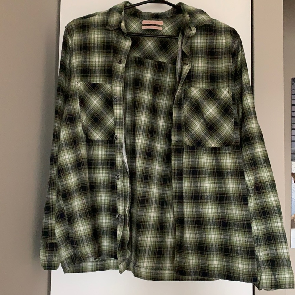 Green Urban Outfitters flannel